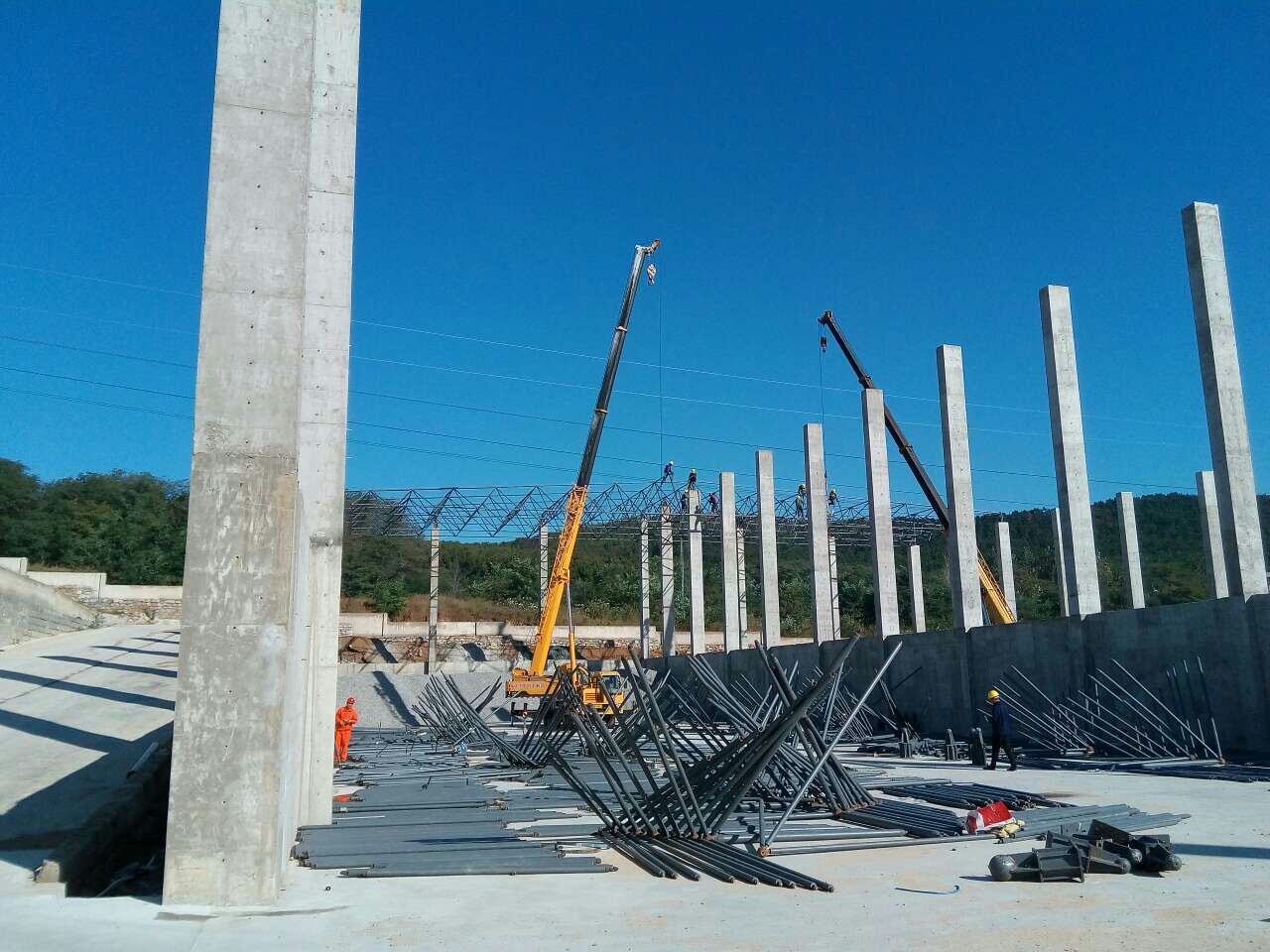 杭州搅拌站网架